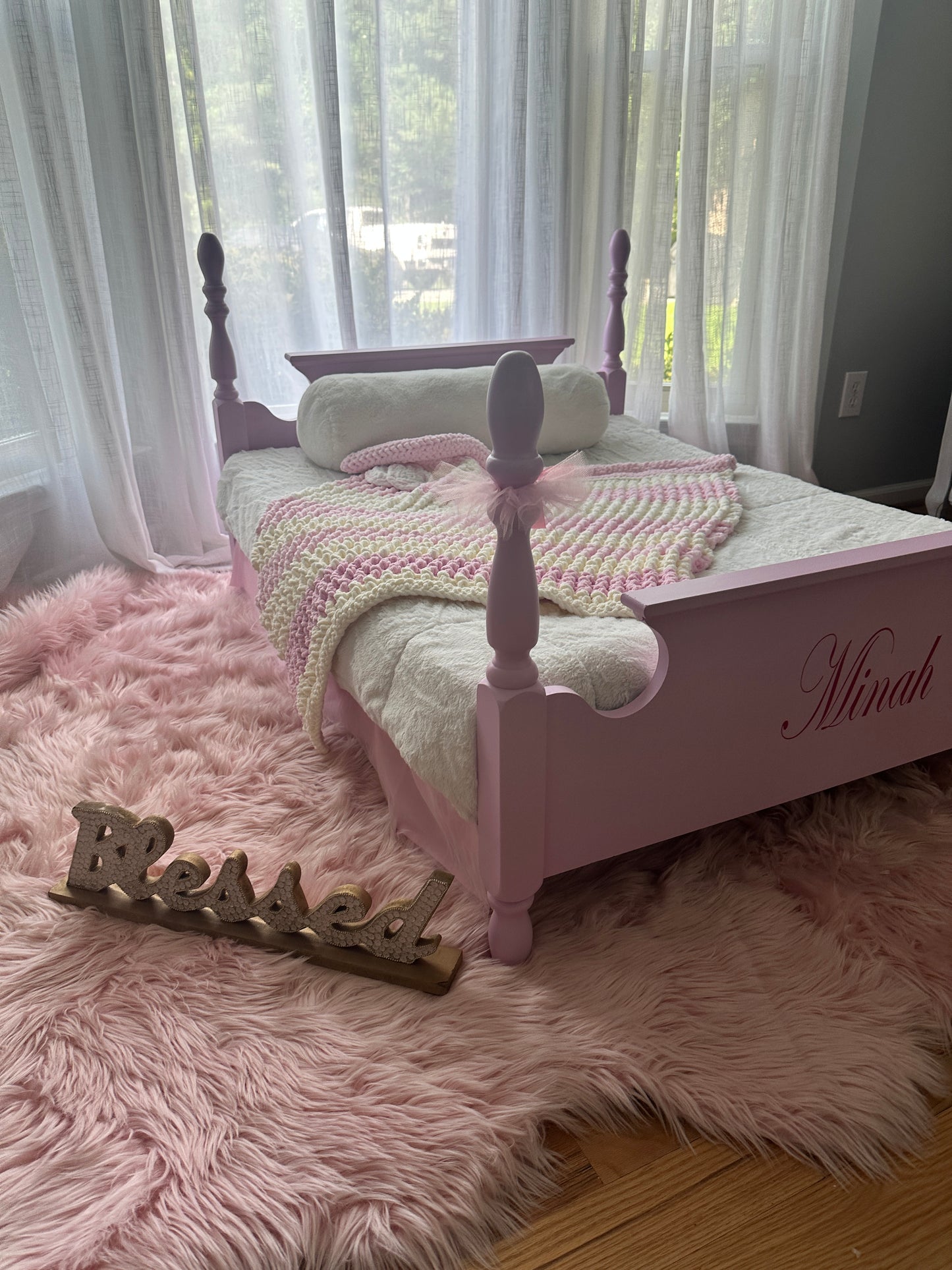 Bed for Furry Princess - SOLD BUT WE CAN CUSTOM BUILD SIMILAR DESIGN