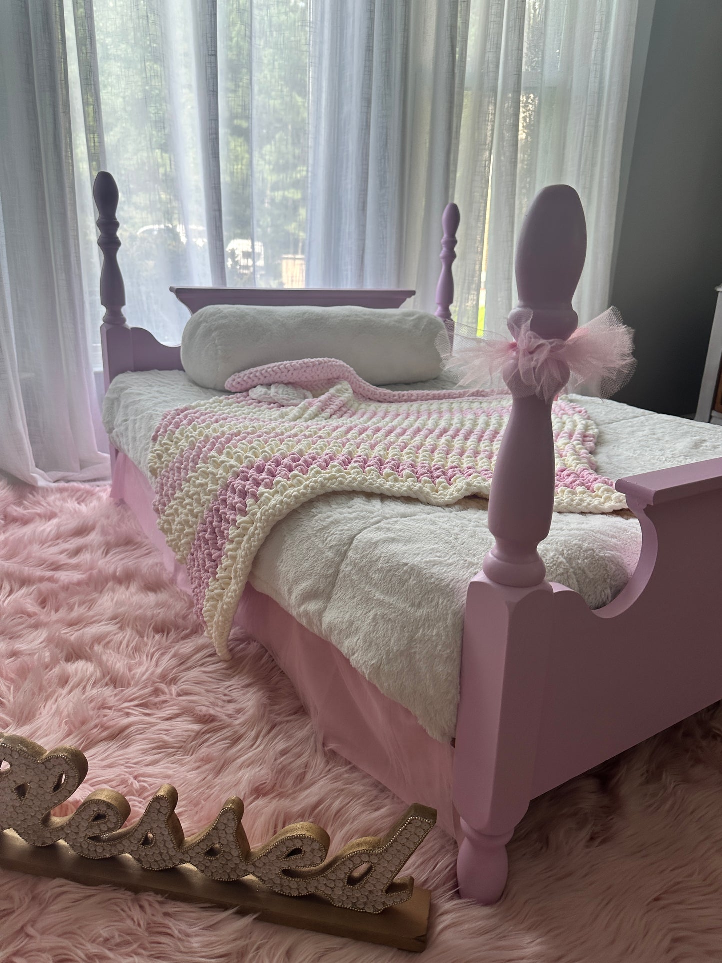 Bed for Furry Princess - SOLD BUT WE CAN CUSTOM BUILD SIMILAR DESIGN