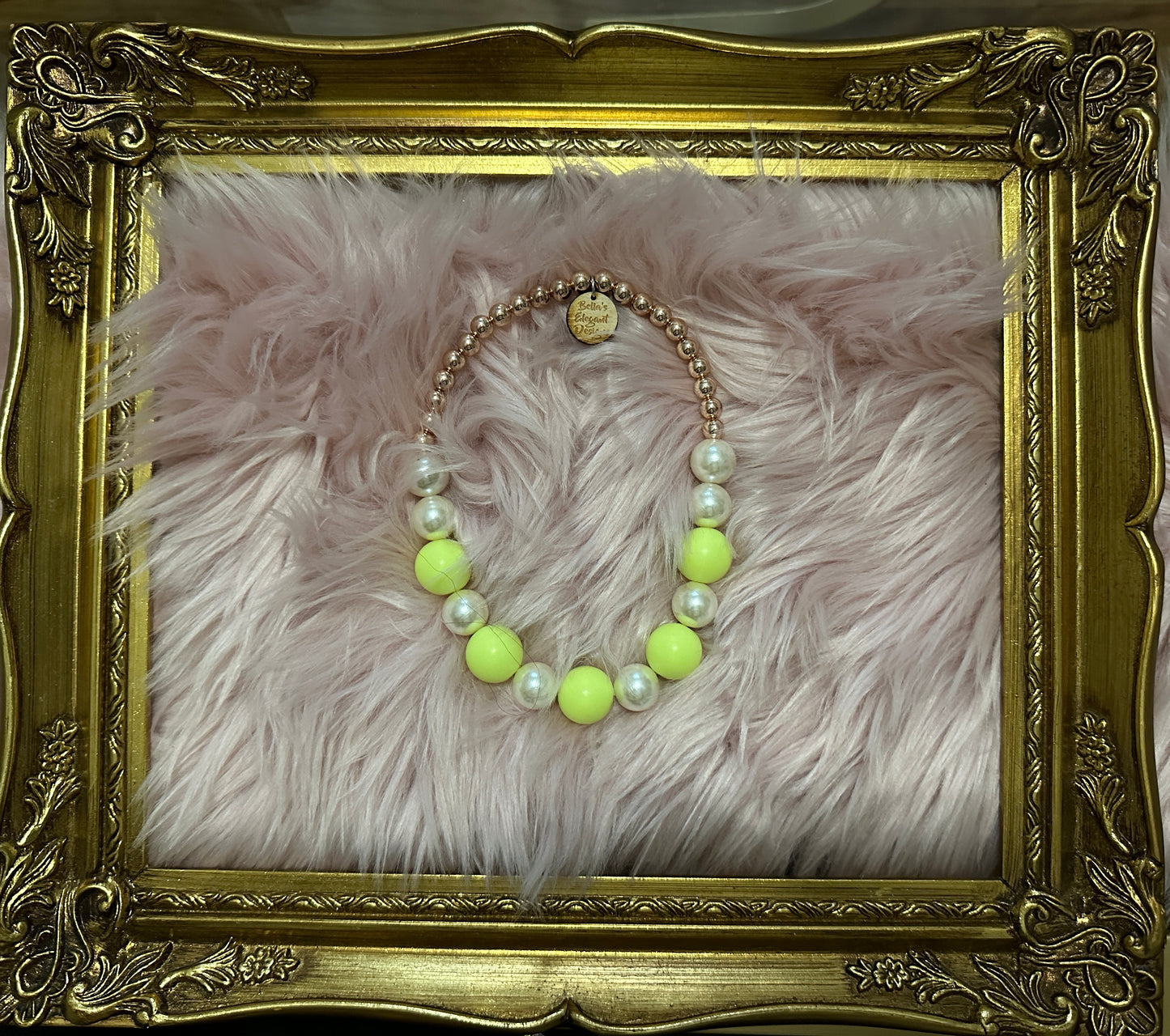 Gorgeous Lemon Lime Pearl Necklaces for Pets