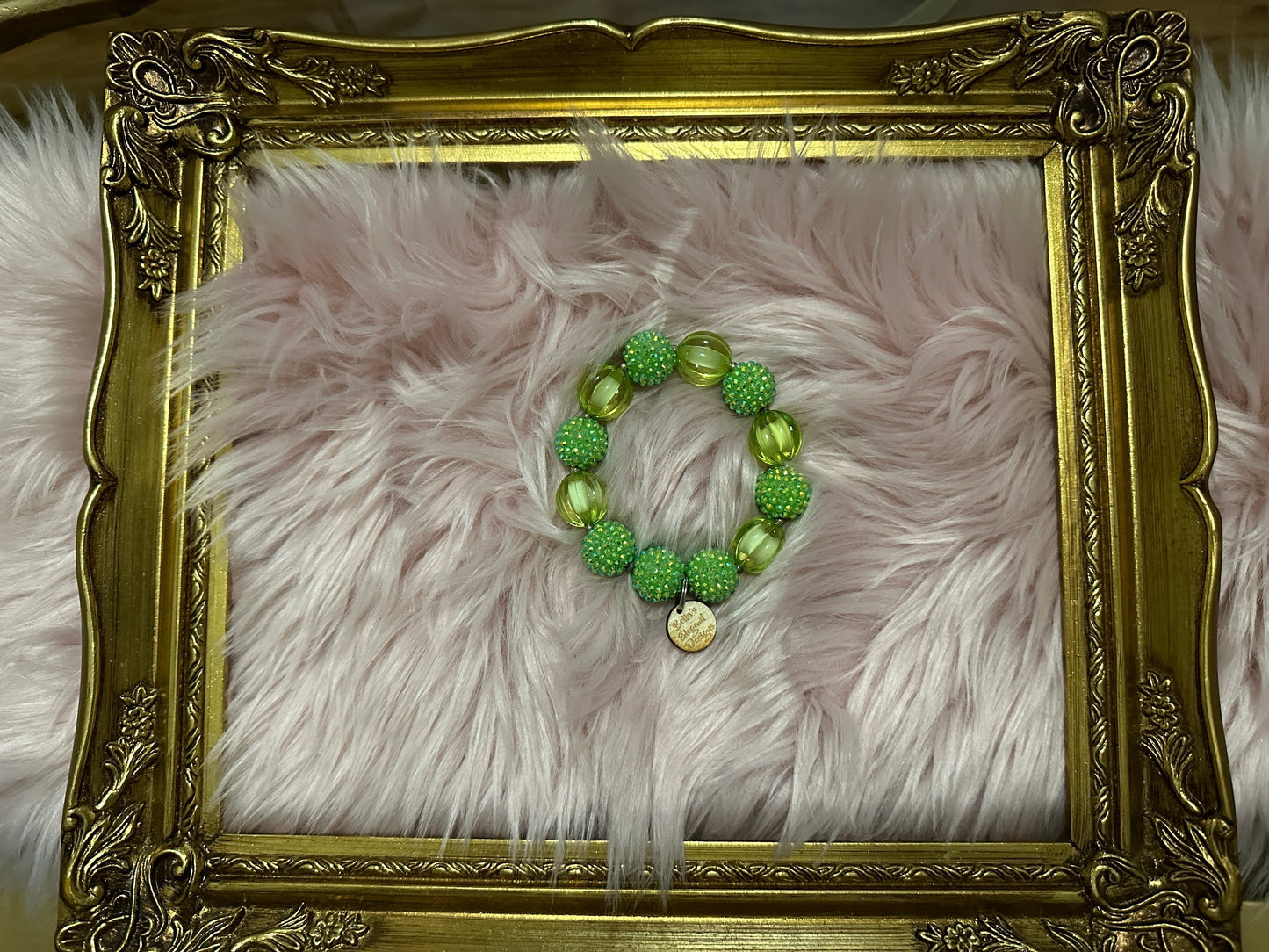 Gorgeous Lime Sparkle Pearl Necklaces for Pets