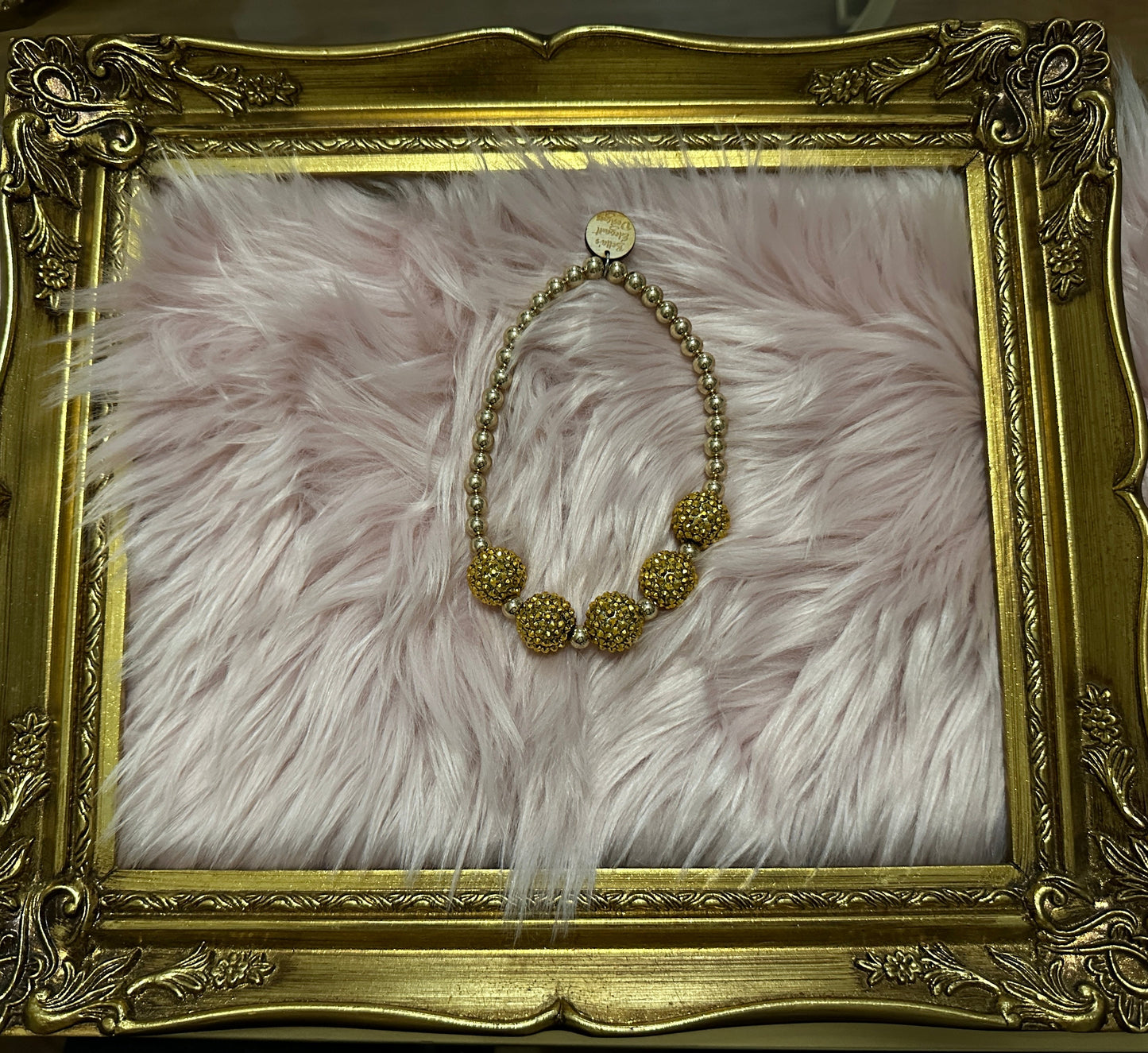 Gorgeous Golden Sparkle Pearl Necklaces for Pets
