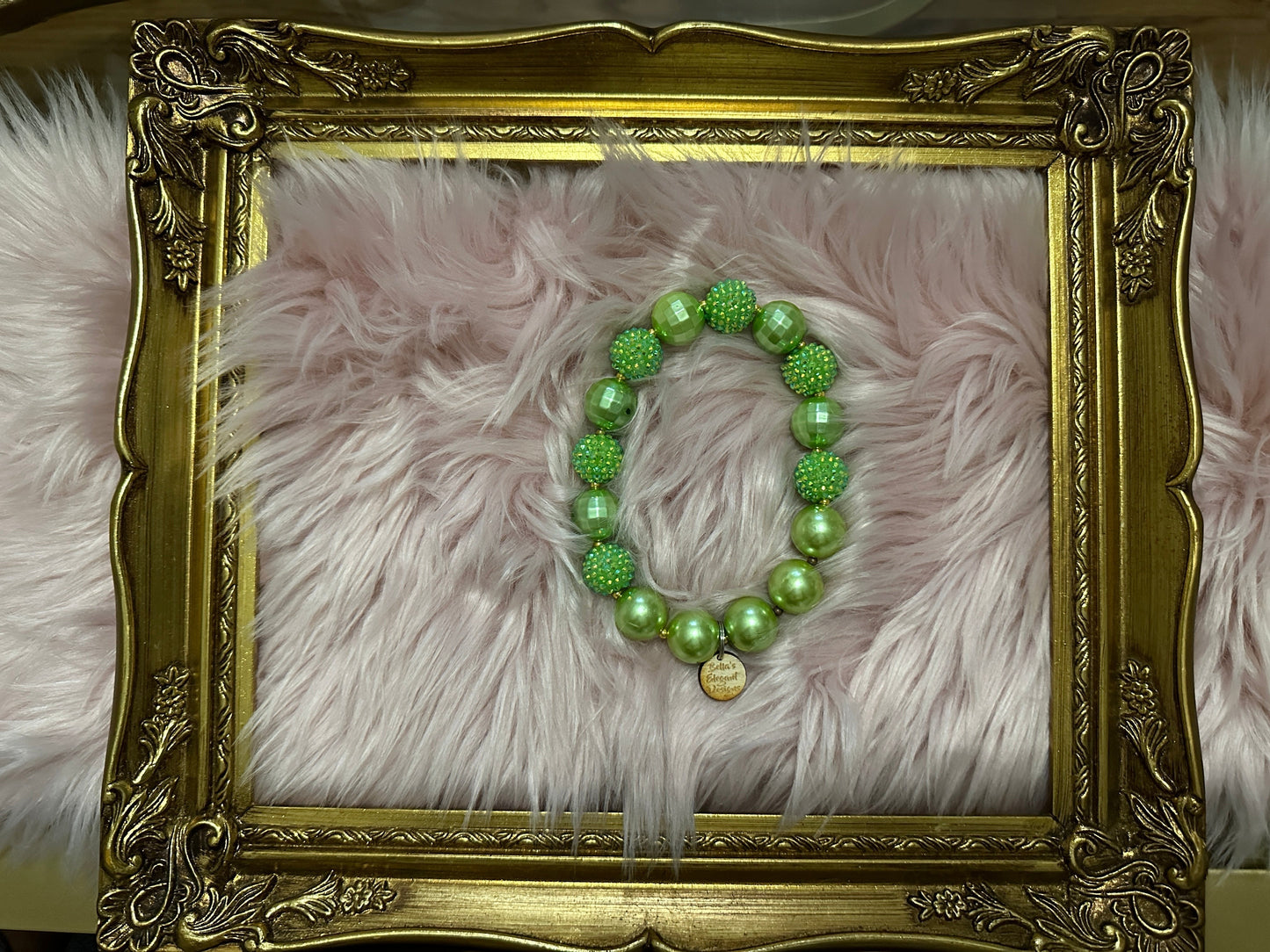 Gorgeous Lime Sparkle Pearl Necklaces for Pets